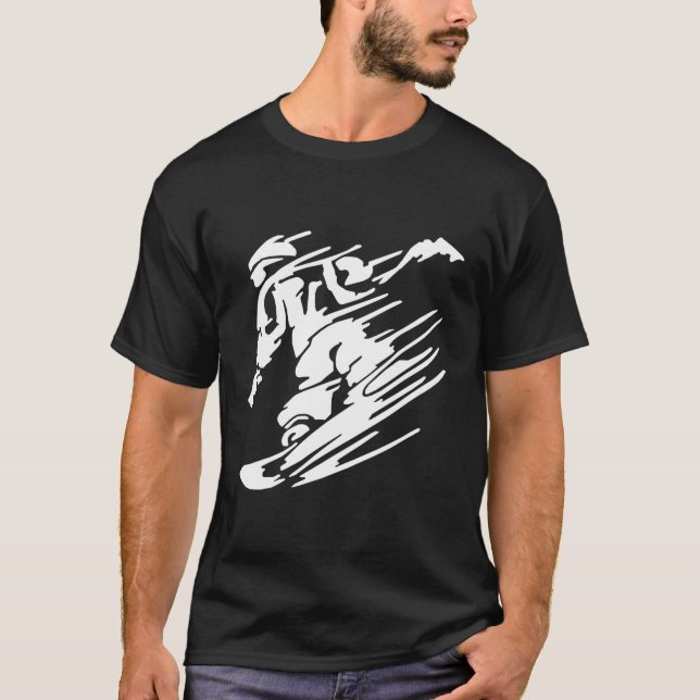 Camiseta Snowboard (Frente)