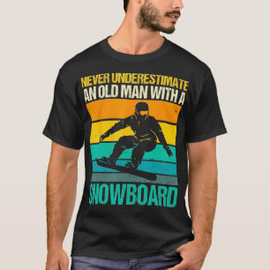Camiseta Snowboard Avô Snowboard Inverno Esporte Snowb