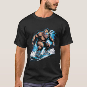 Camiseta Snowboard Bigfoot Sasquatch Snowboarder Snowboardi