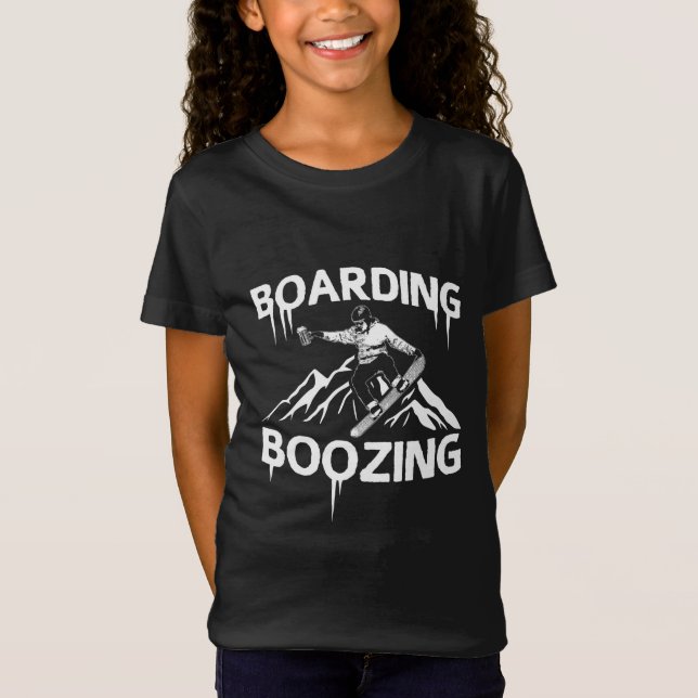 Camiseta Snowboard Boozing (Frente)