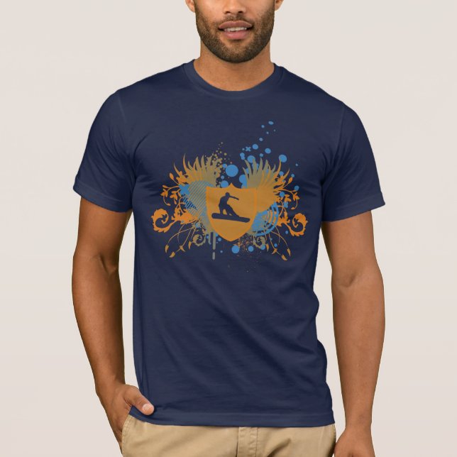 Camiseta snowboard. de alta fidelidade. v3. (Frente)