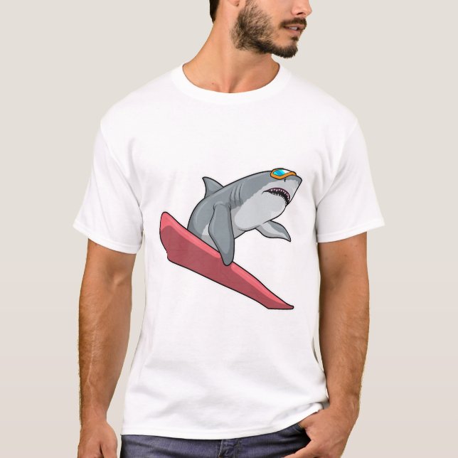 Camiseta Snowboard de Shark (Frente)