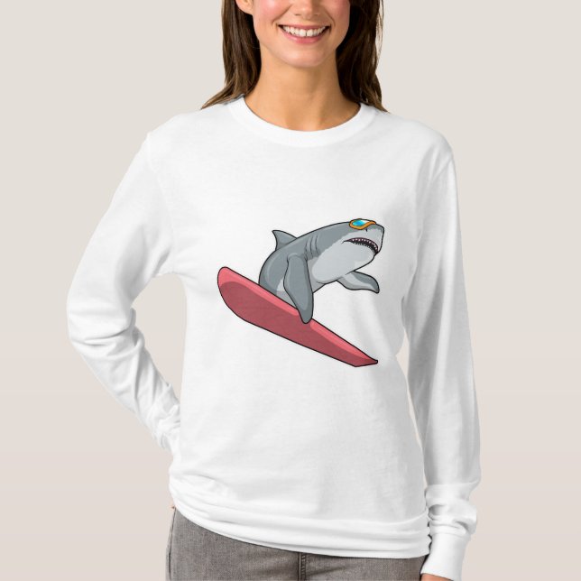 Camiseta Snowboard de Shark (Frente)