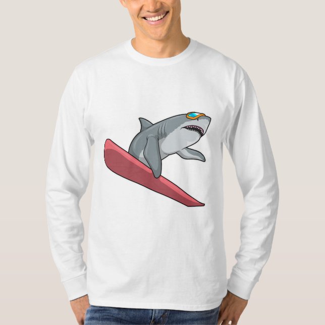 Camiseta Snowboard de Shark (Frente)