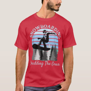 Camiseta Snowboard Destruindo O Azul Vintage Legal Gnar