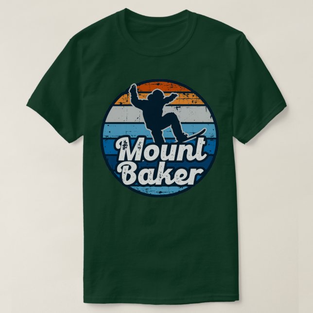 Camiseta Snowboard do Monte Baker (Frente do Design)