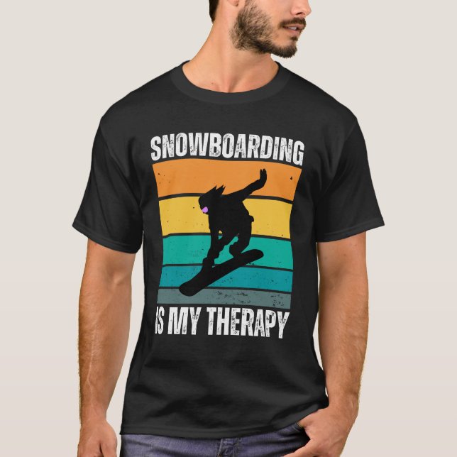 Camiseta Snowboard é a minha terapia (Frente)