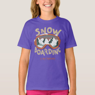 Camiseta Snowboard É A Minha Terapia - Esporte De Inverno