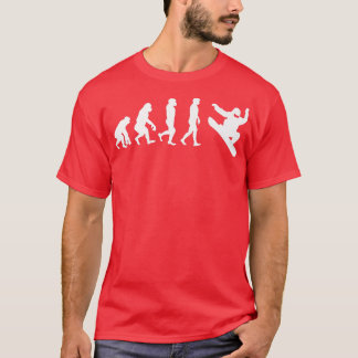 Camiseta Snowboard Evolution Engraçada Neve Neve Embarque E
