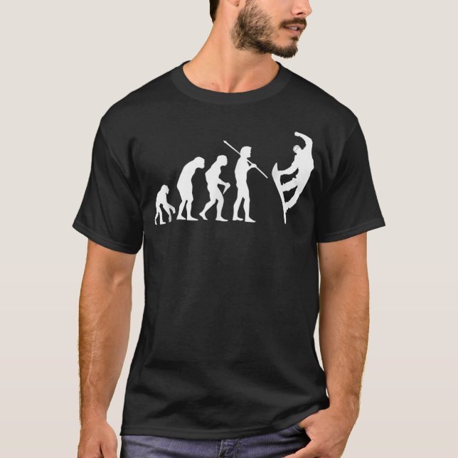 Camiseta Snowboard Evolution T Shirt for Men Women and K (Frente)