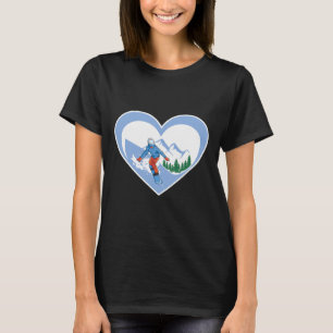 Camiseta Snowboard Heart - Snowboard Love