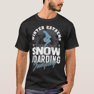 Camiseta Snowboard Jumping