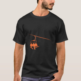 Camiseta Snowboard Lift Boarding Relaxing In Lift Ski Winte