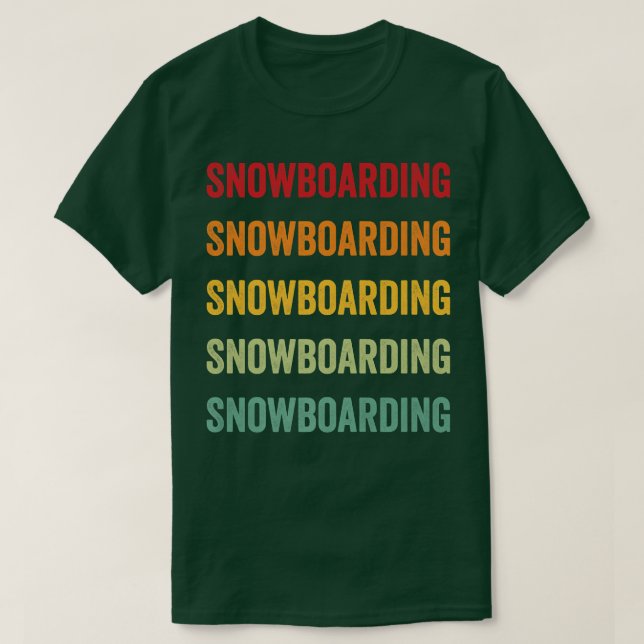 Camiseta Snowboard Lover, Hobbyist Snowboard, Rainbow (Frente do Design)