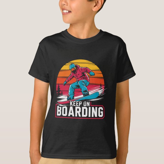 Camiseta Snowboard Lover Humor Design Funny Snowboarder (Frente)