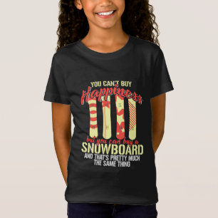 Camiseta Snowboard me faz feliz