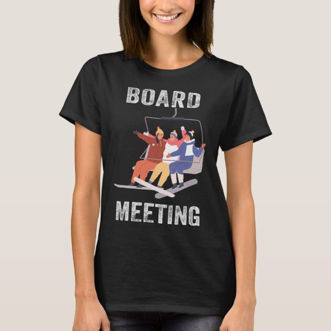 Camiseta Snowboard Meeting Snowboard Vacing Para Esquiar (Frente)