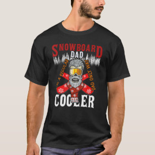 Camiseta Snowboard Pai Cute Winter Snowboard