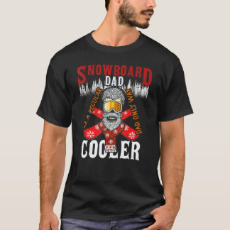 Camiseta Snowboard Pai Cute Winter Snowboard