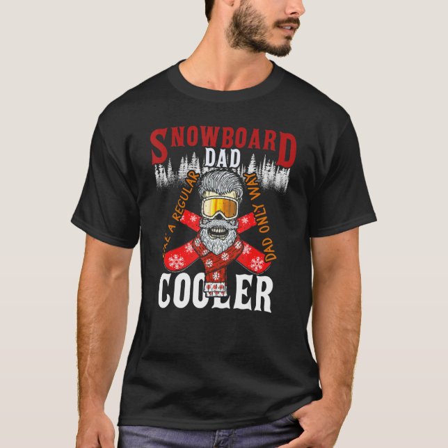 Camiseta Snowboard Pai Cute Winter Snowboard (Frente)