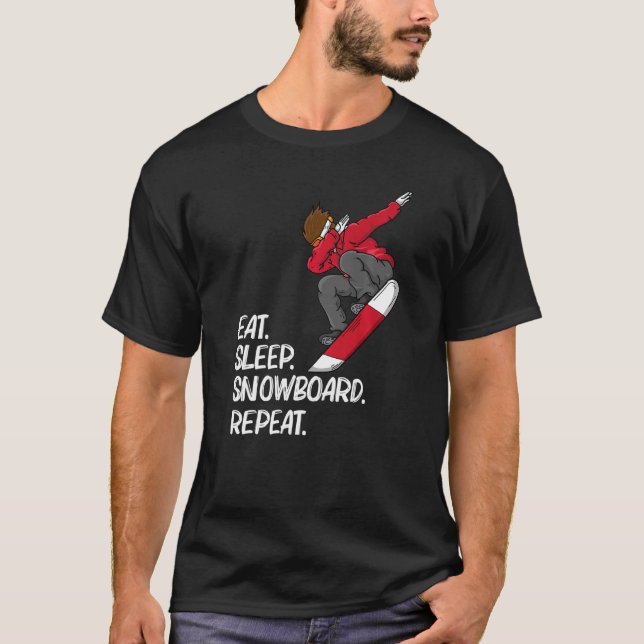 Camiseta Snowboard Para Homens Mulheres Skier Snowboard Sno (Frente)
