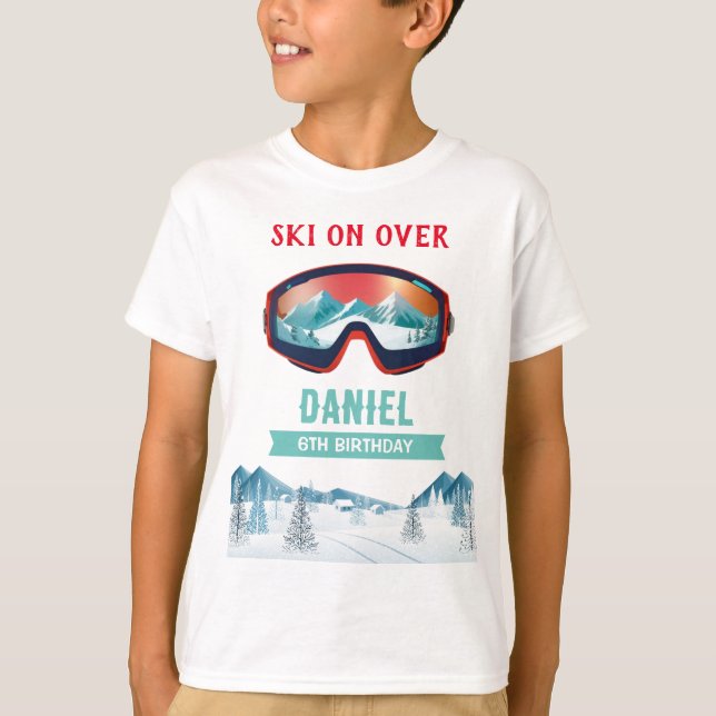 Camiseta Snowboard personalizado (Frente)