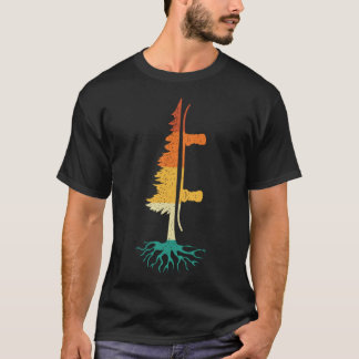 Camiseta Snowboard Pine Tree Snowboard Snowboarder Wint
