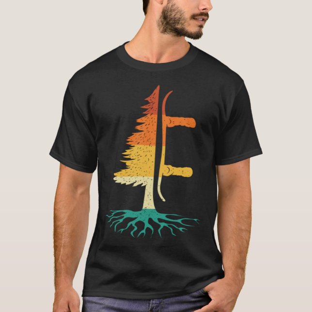 Camiseta Snowboard Pine Tree  Snowboarding Snowboarder Wint (Frente)