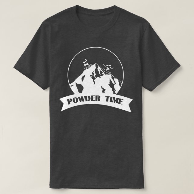 Camiseta Snowboard Power in Powder Ski (Frente do Design)