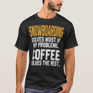 Camiseta Snowboard Resolve Meus Problemas Coffee Mountain S