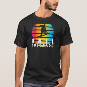 Camiseta Snowboard Retro Sun Snowboarder Vail Colorado