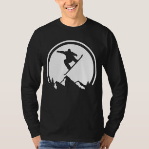 Camiseta Snowboard Silhouette Big Stunt Snowboarder Snow