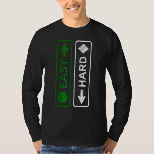 Camiseta Snowboard Skiing Eu sou fácil e sou inspirado em D