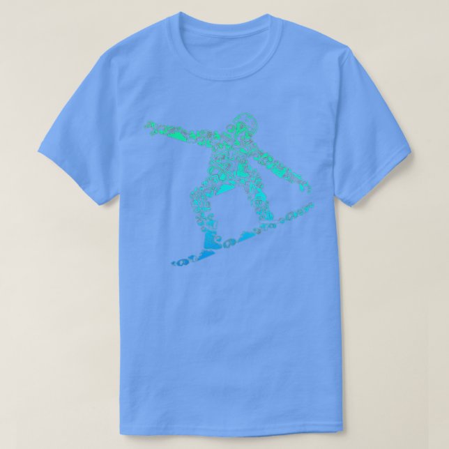 Camiseta Snowboard Snowboarder Snowboarding Men Boys Kids  (Frente do Design)