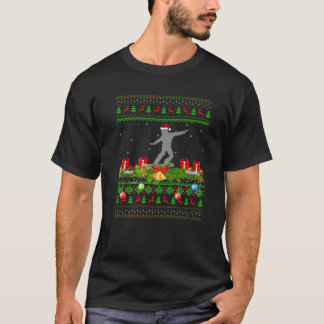 Camiseta Snowboard Sports Xmas Papais noeis Ugly Snowboard