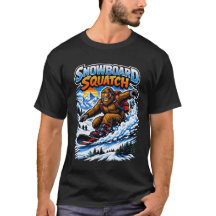 Snowboard Squatch – Divertido Bigfoot Andando de S