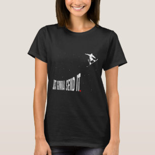 Camiseta Snowboard Vai Enviar Engraçado Snowboard Ri