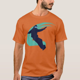Camiseta Snowboard Winter Sports Woman Plain Art