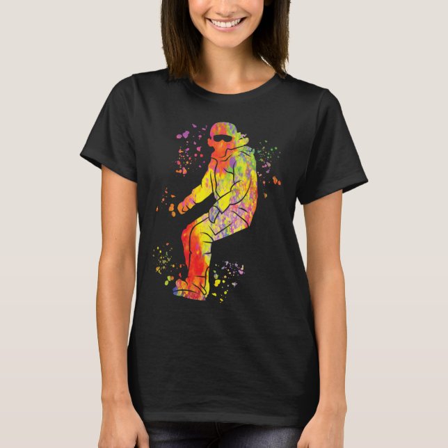 Camiseta Snowboarder Colorful Snowboard 41 (Frente)