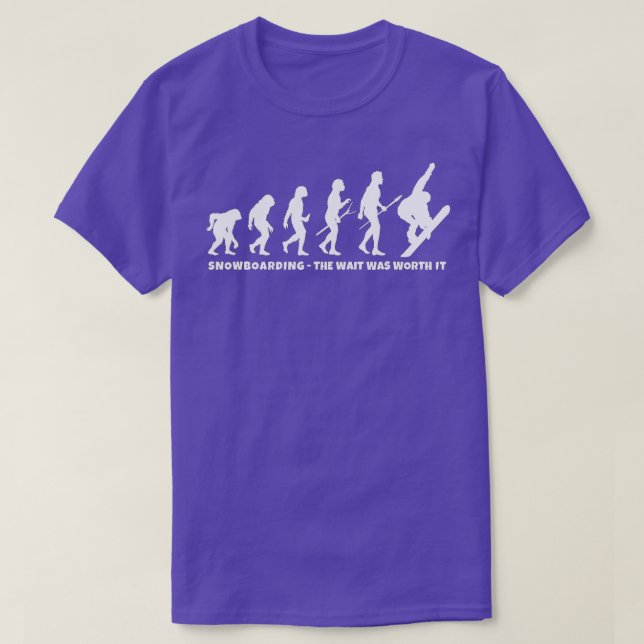 Camiseta Snowboarder Evolution of Snowboarding  (Frente do Design)