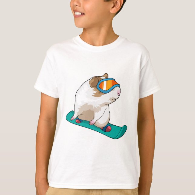 Camiseta Snowboarder guisado (Frente)