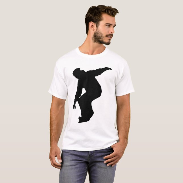 Camiseta Snowboarder Silhouette (Frente Completa)
