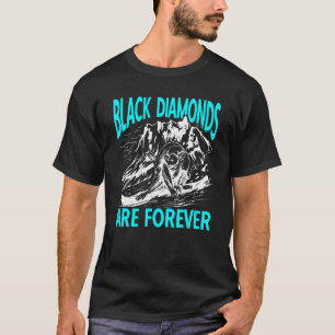 Camiseta Snowboarder Ski Trip Black Diamantes São Para Semp