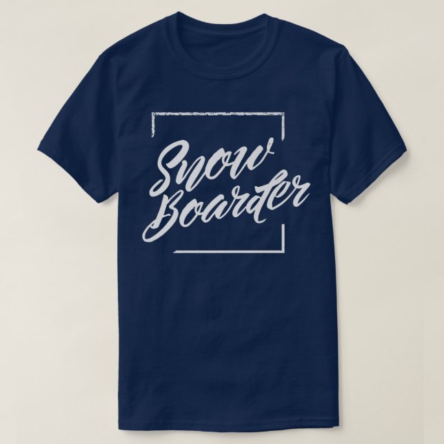 Camiseta Snowboarder Snowboard Snowboard (Frente do Design)