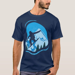 Camiseta Snowboarder Snowboarding Neve Esporte De Inverno G