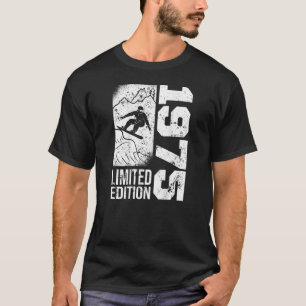 Camiseta Snowboarder Vintage 1975 Aniversário Snowboarding