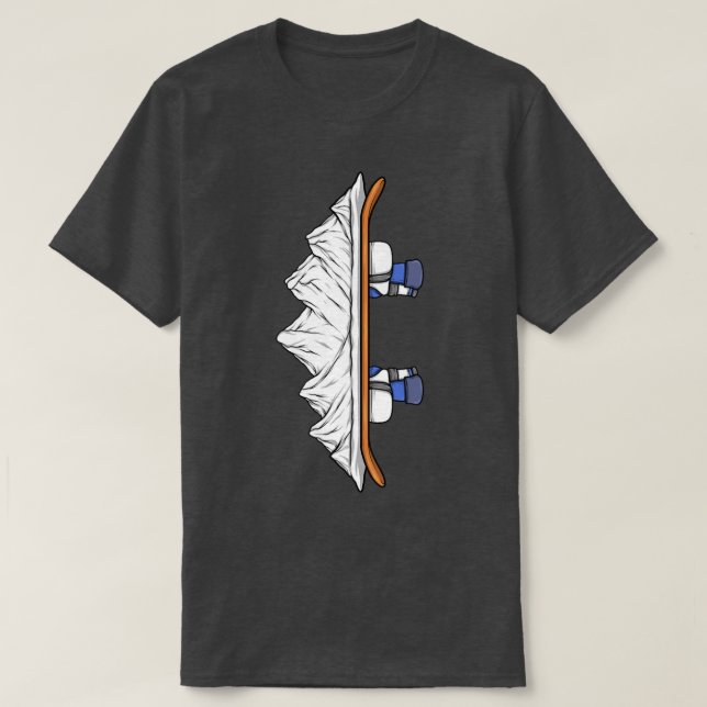 Camiseta Snowboarder Winter Snowboard Boots Mounts Snowb (Frente do Design)