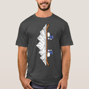 Camiseta Snowboarder Winter Snowboard Boots Mounts Snowb