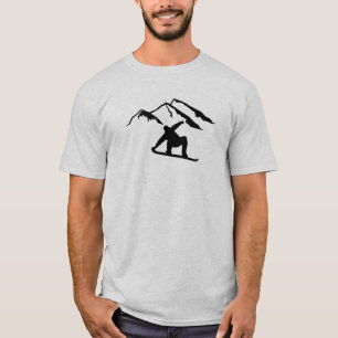 Camiseta Snowboarding das montanhas