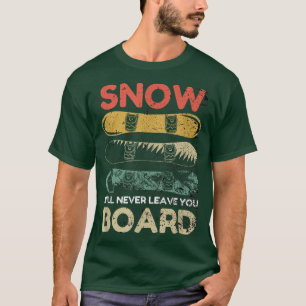 Camiseta Snowboards Retro Snowboarder Esqui no Quadro
